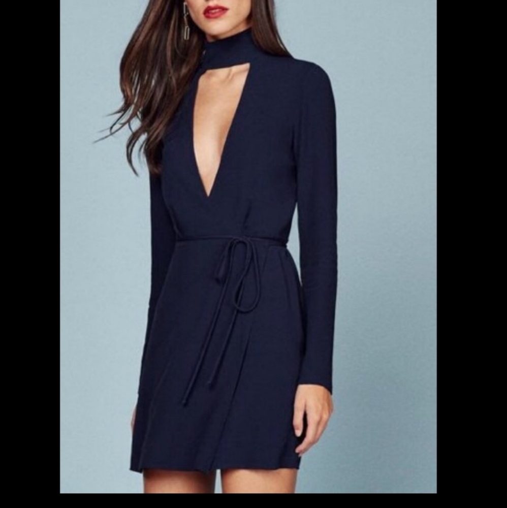 REFORMATION - XS Navy Dress